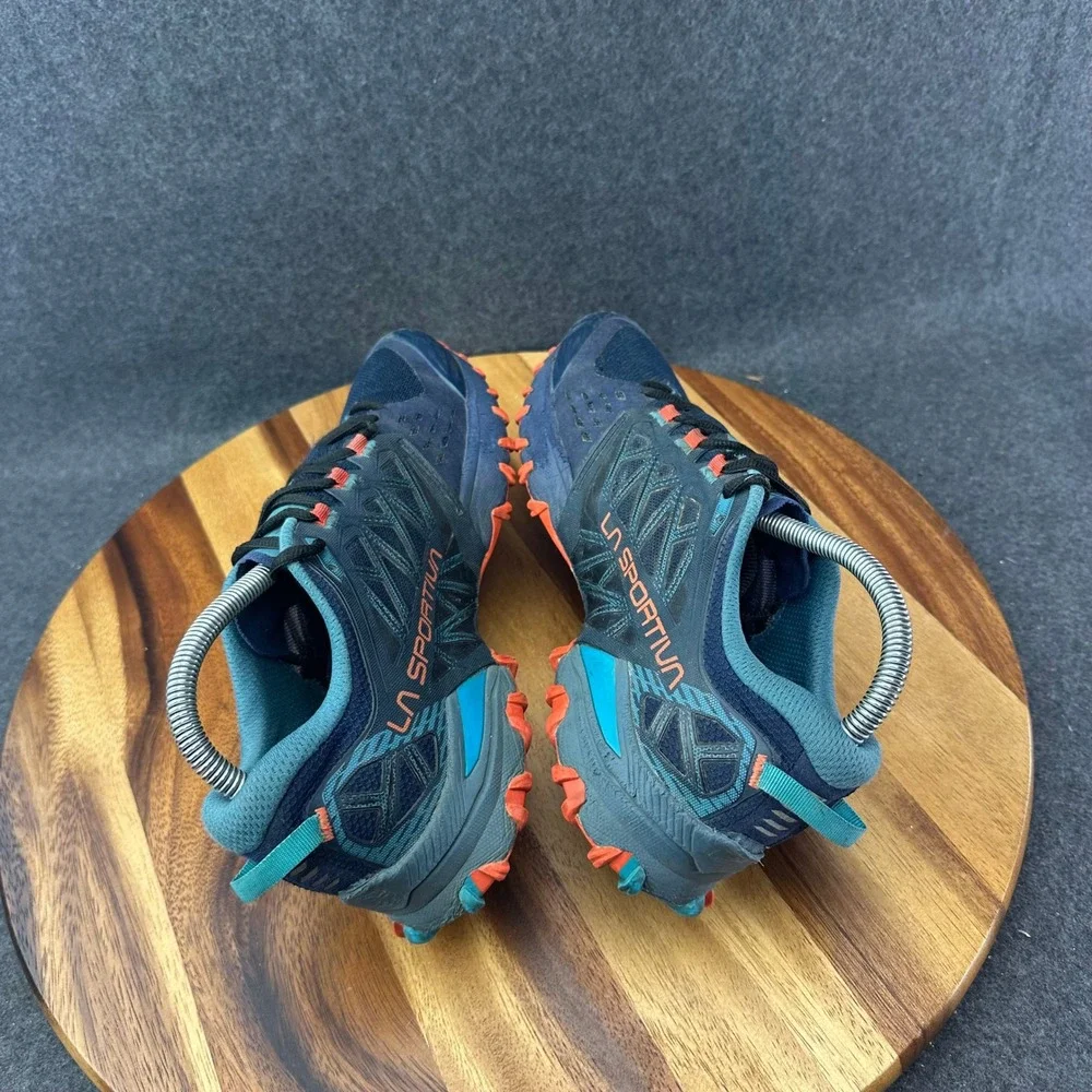 La Sportiva Bushido III Deep Sea/Cherry Tomato Trail Shoes Mens Size 8 3162-V